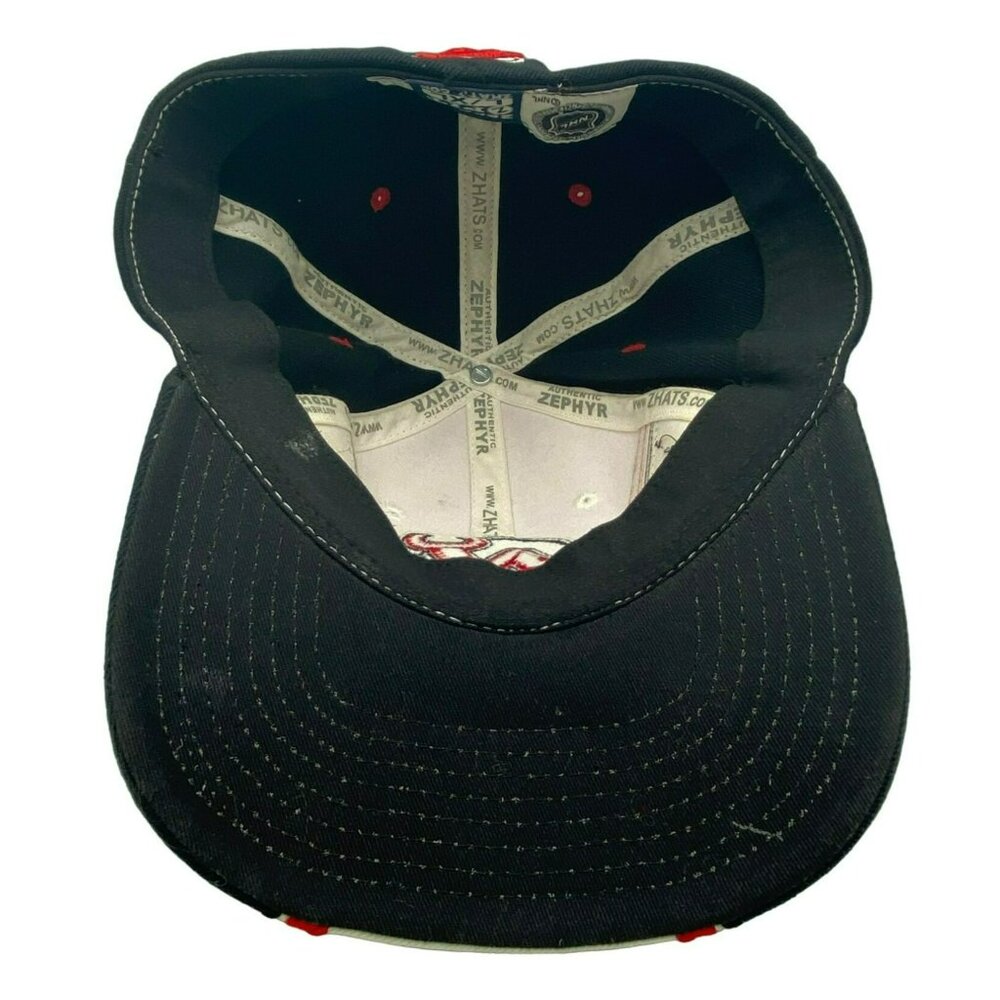 Vintage New Jersey Devils Hat Zephyr Fitted Back L/XL Hockey NHL - Picture 5 of 7